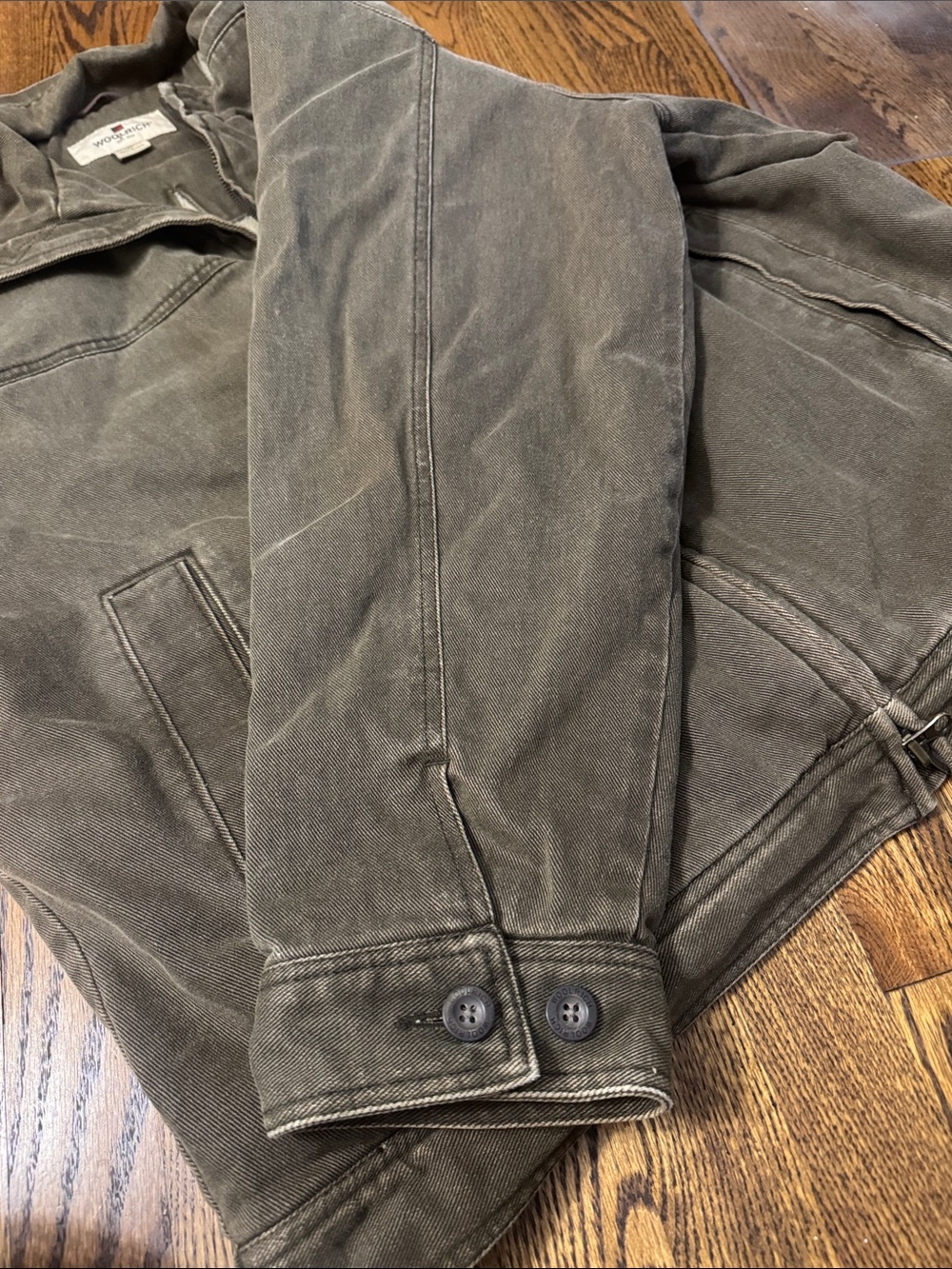 Y2K Woolrich Saddle Sherpa Lined Canvas Jacket Mens XL Brown Workwear Ranch Coat - Picture 6 of 13